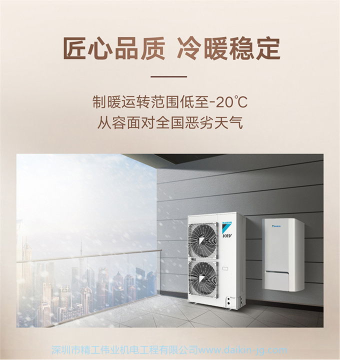 DAIKIN大金中央空调 7匹一拖六家用变频多联采暖地暖VRV-U舒适款(图8)