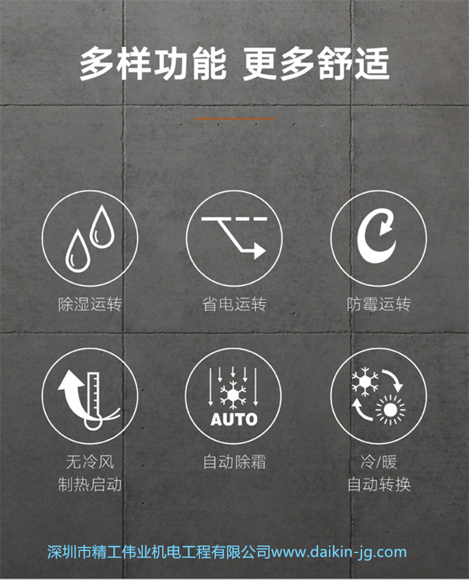 Daikin/大金FTXJ336WC-W+FVXB372VAC-W变频冷暖家用空调组合套装(图7)