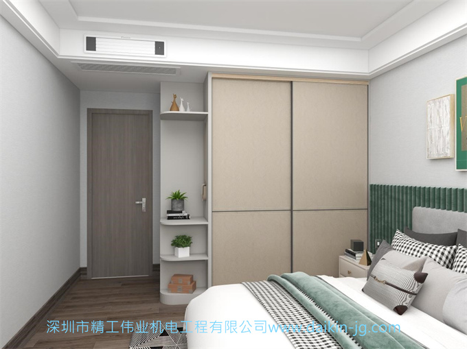 空调出风方式：侧出下回+上下排列