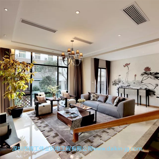 大金中静压风管式室内机安装效果图 大金中静压风管式室内机安装效果图